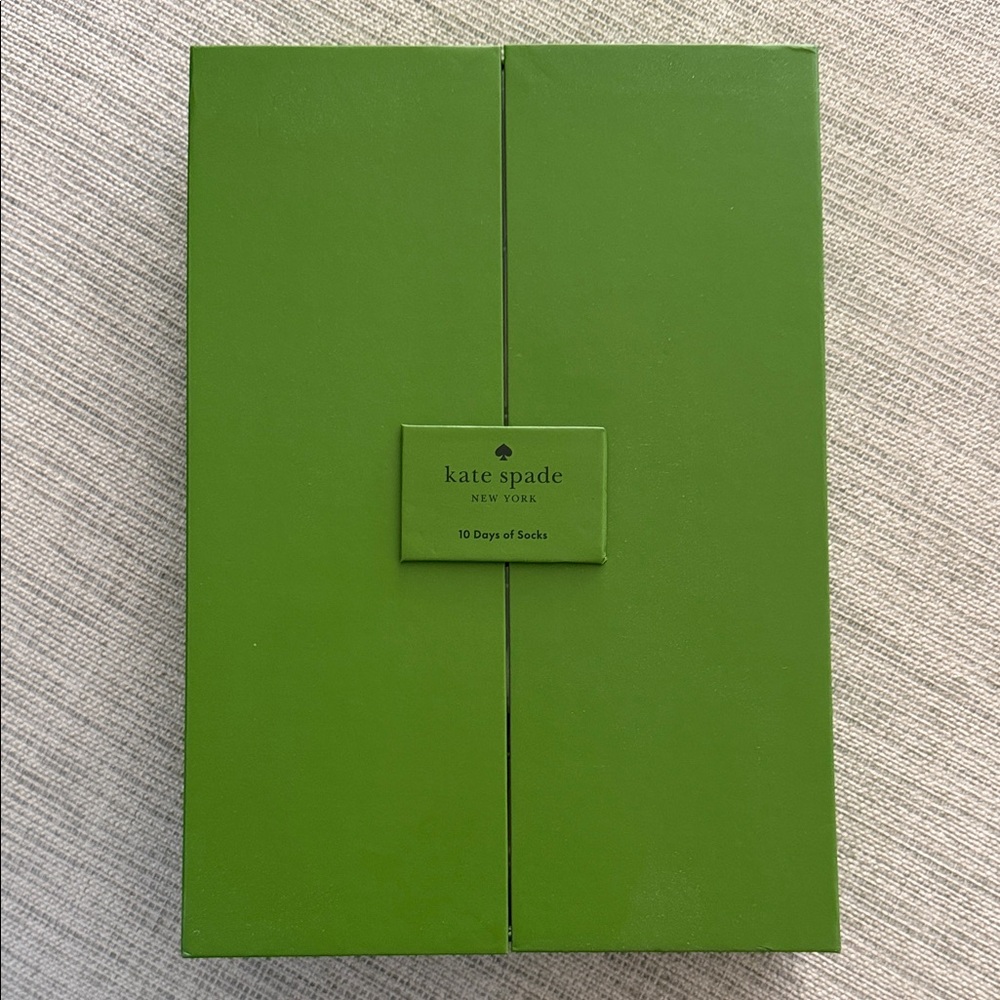 Kate Spade 10 Days Of Socks In Green  Box - Picture 3 of 4
